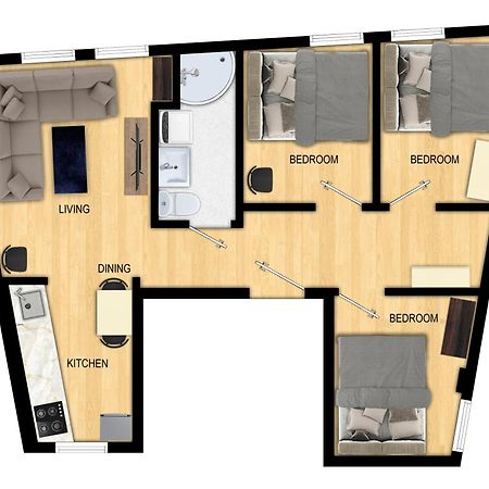 Family Friendly 3Br - Quiet Area - Behind Bryggen Διαμέρισμα Μπέργκεν Εξωτερικό φωτογραφία